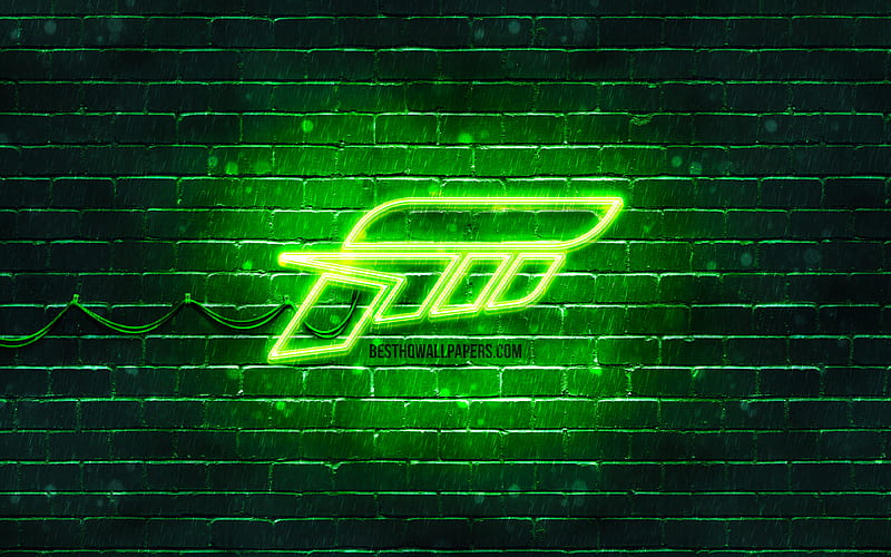 Forza green logo green brickwall, Forza logo, 2020 games, Forza neon logo, Forza, HD wallpaper