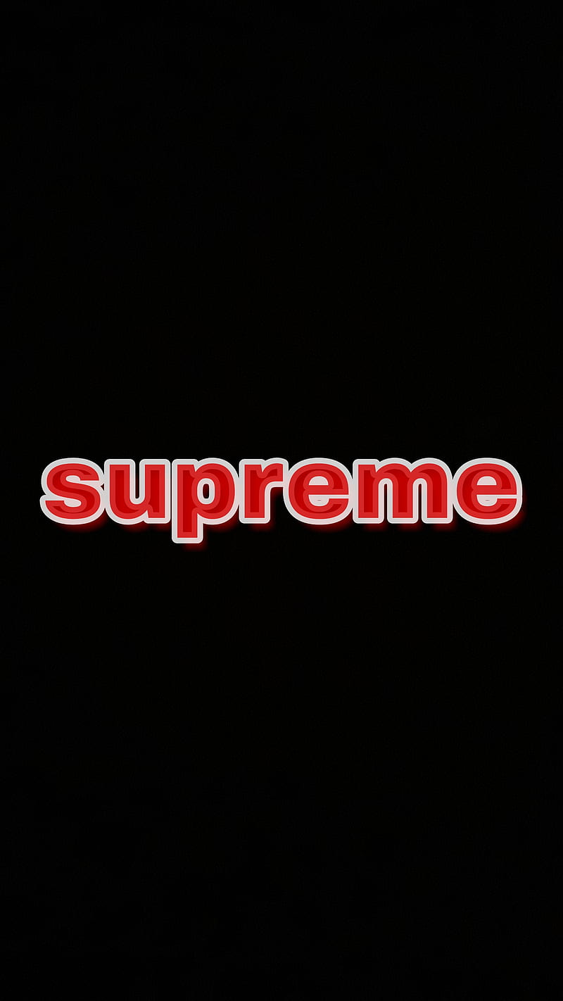 Supreme, black, logo, HD phone wallpaper | Peakpx
