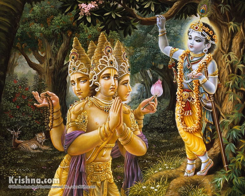Prayers offered by Lord Brahma to Lord Krsna - 2.0 - ISKCON Desire Tree, HD wallpaper