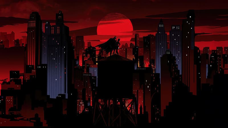 Batman The Animated Series 1992, batman, superheroes, artist, artwork, digital-art, dark, black, HD wallpaper