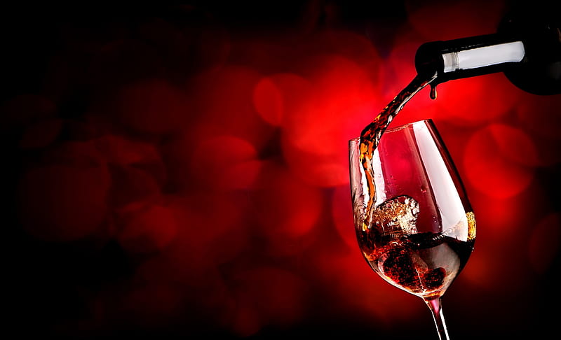 Red wine, Bottle, Glass, Wine, Drink, HD wallpaper