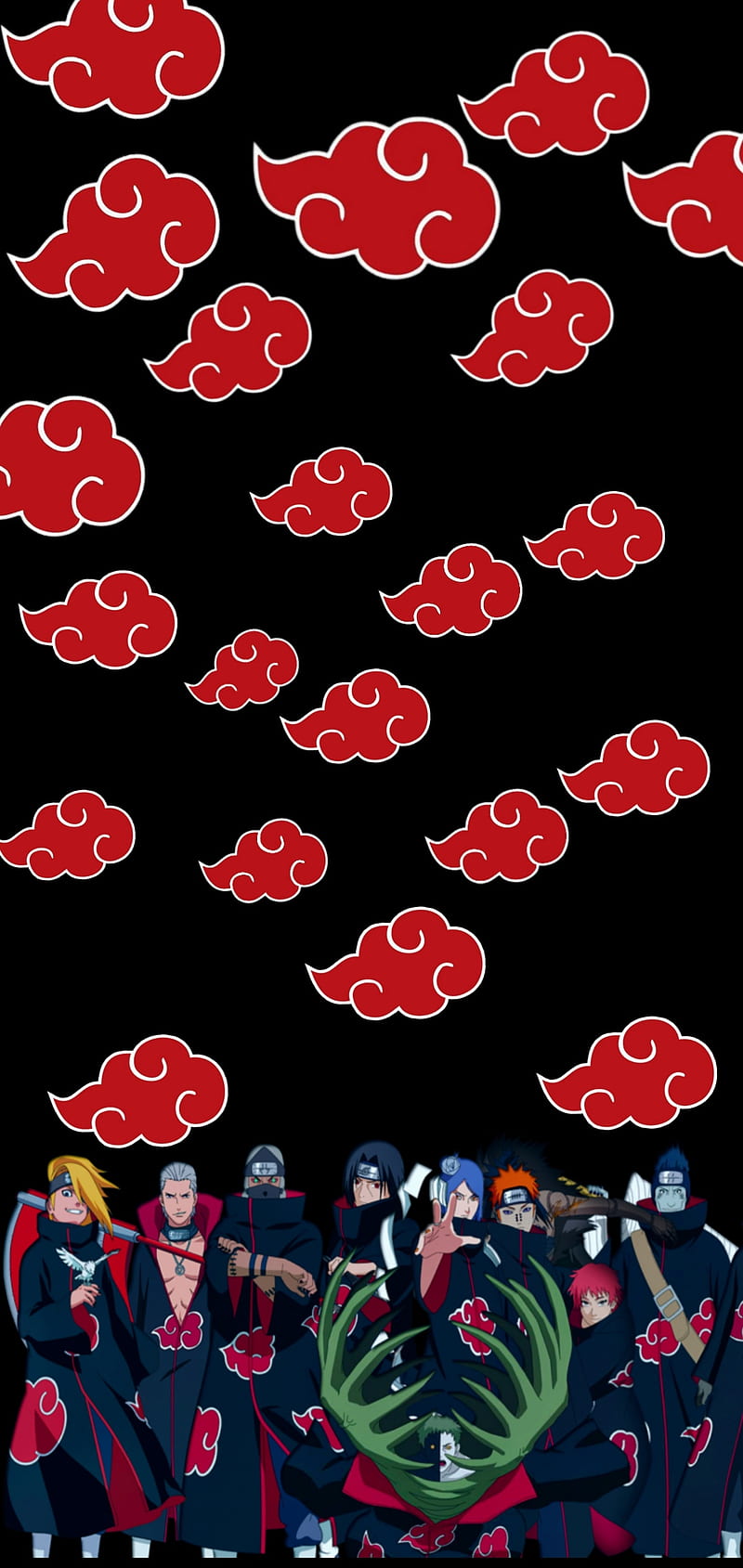 Akatsuki 4k Logo Naruto Logo Iphone Wallpaper Naruto Akatsuki 4k Hd ...