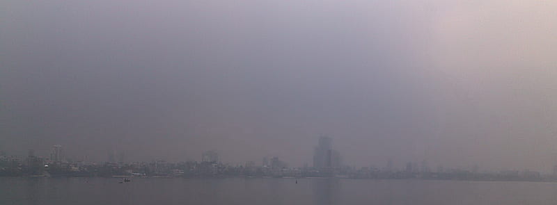 Mumbai air pollution, air pollution, city, mumbai, human impact, skyscrapers, HD wallpaper