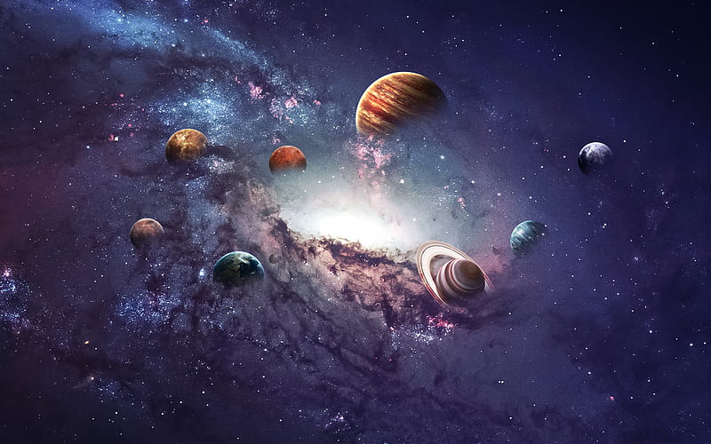 Sci Fi, Planets, Galaxy, Planet, Space, Stars, HD wallpaper