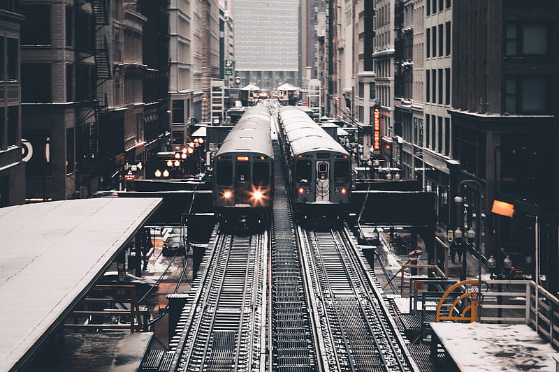 Train At Subway Station , train, subway, graphy, HD wallpaper