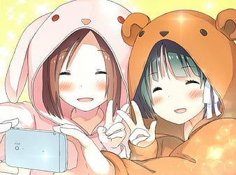 Two Anime Best Friends, HD Png Download - vhv