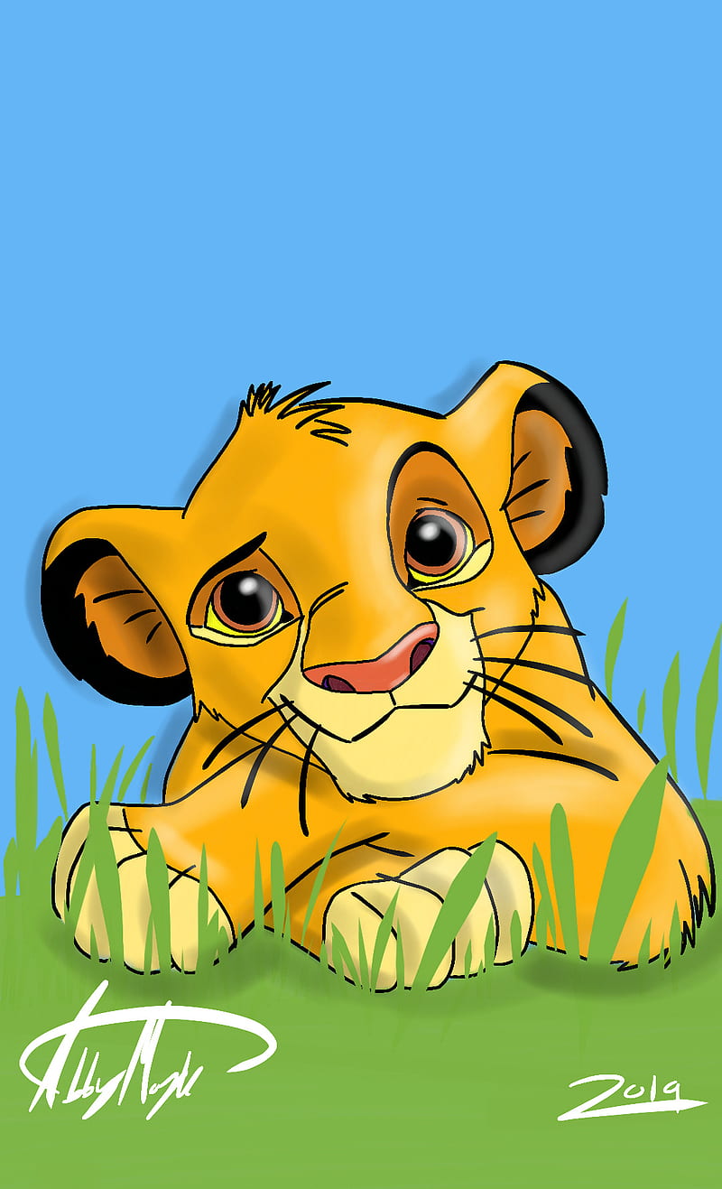 Simba, the lion king, HD phone wallpaper