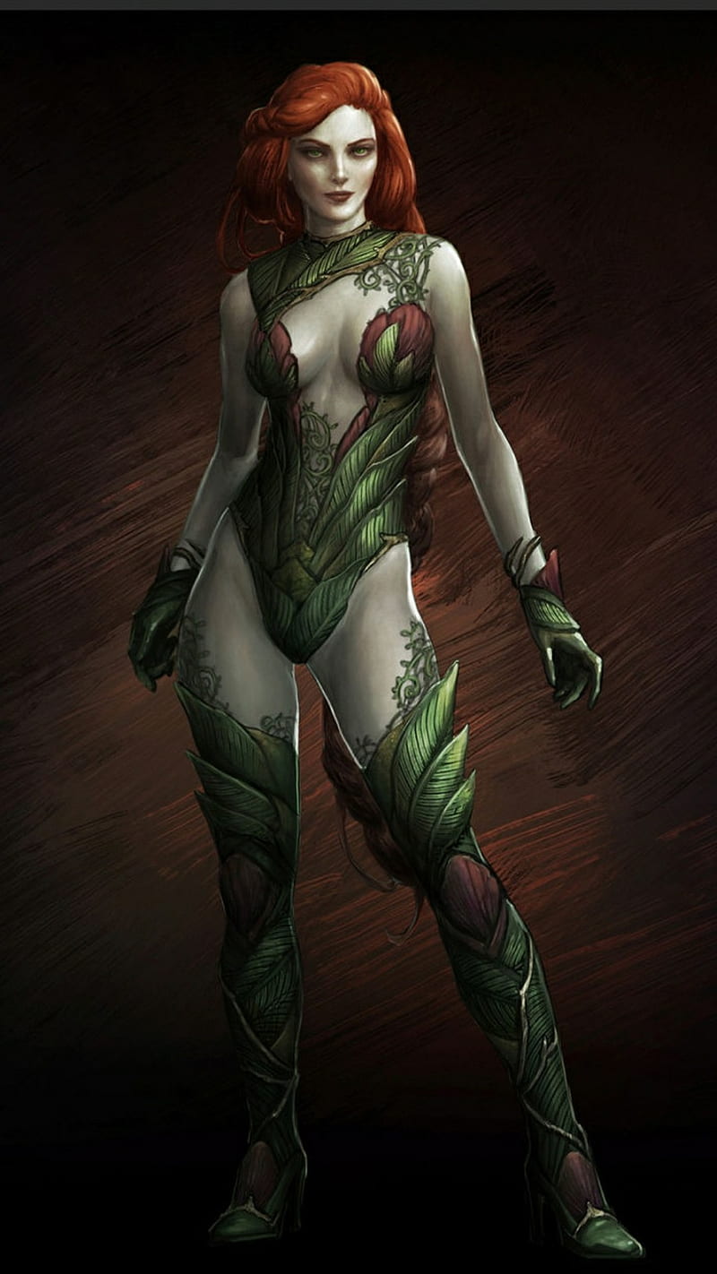 poison ivy arkham asylum concept art