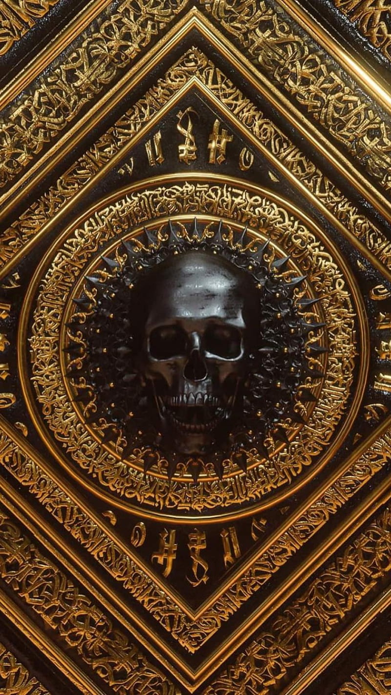 Golden skull gold skull HD wallpapers  Pxfuel