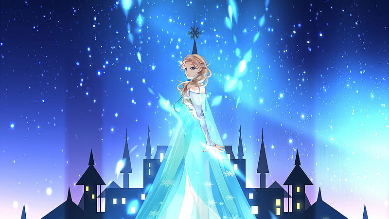 Princess Elsa , elsa, frozen, movies, artist, artwork, digital-art, HD wallpaper