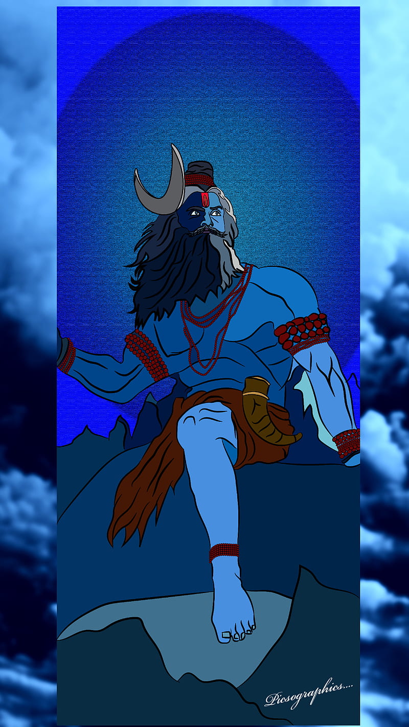Lord shiv ji, animation, bholenaath, god, illustration, illustrator, shiv ji,  HD phone wallpaper | Peakpx