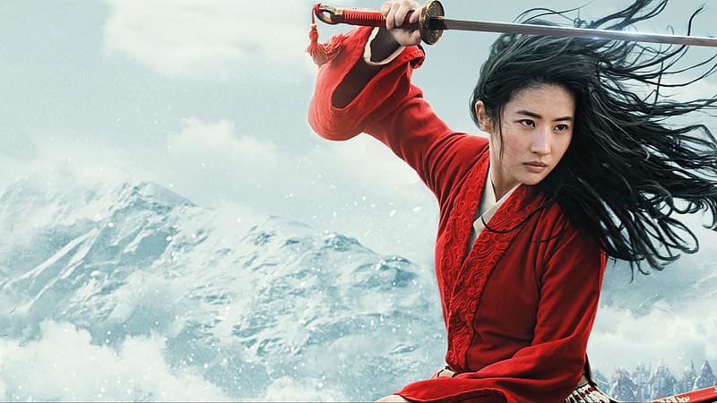Chinese, Model, Sword, Movie, Actress, Liu Yifei, Mulan (2020), Hua Mulan, HD wallpaper