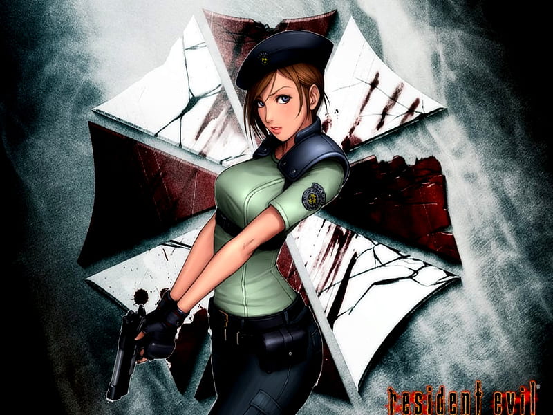 Download Jill Valentine, The Resilient Heroine From Resident Evil Series  Wallpaper