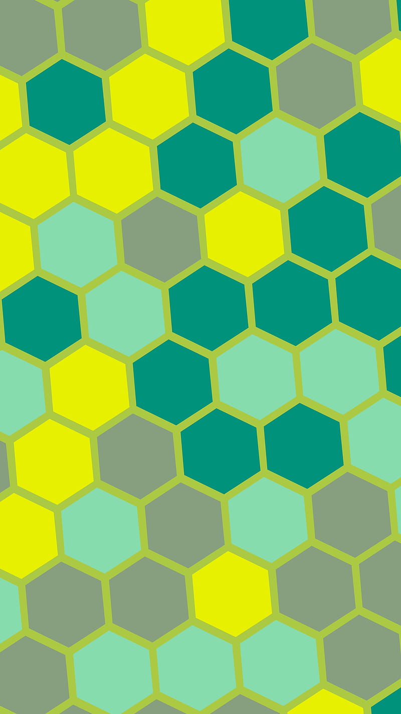 Green honeycomb, abstract, blue, green, gris, hexagons, honeycomb,  patterns, HD phone wallpaper | Peakpx
