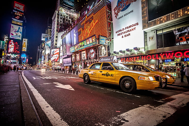 NYC Taxi Cab, cab, NYC, taxi, NY, HD wallpaper