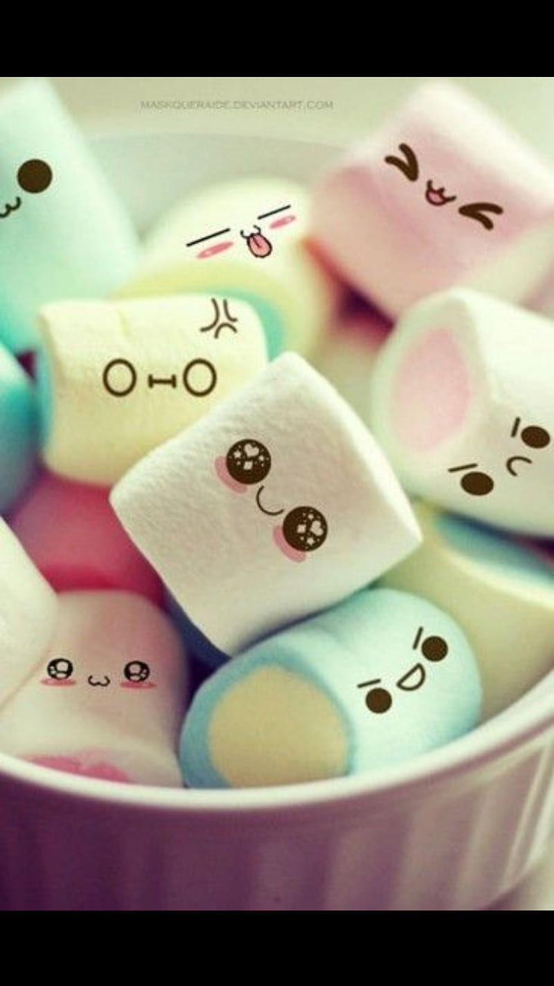 Marshmallow Cute Love Hd Phone Wallpaper Peakpx