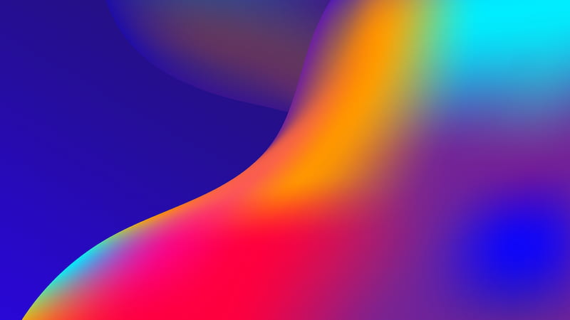 gradient waves, colorful, Abstract, HD wallpaper