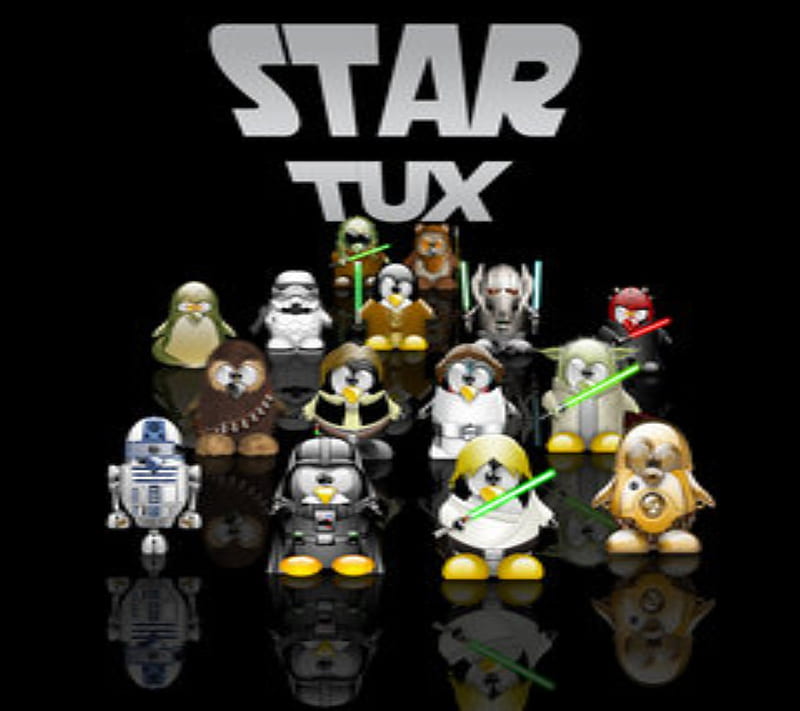 Star Tux, characters, funny, new, HD wallpaper