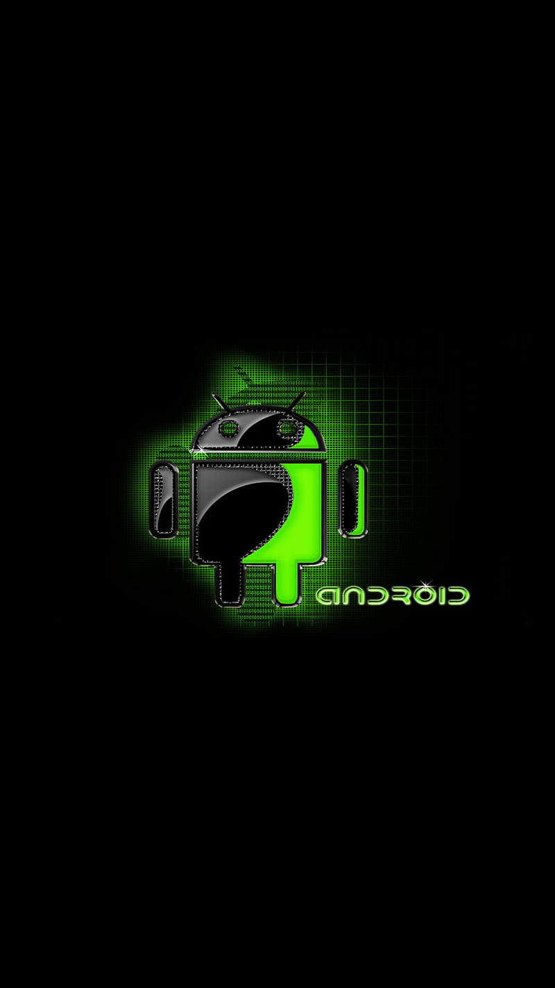 Android, 929, black, droid, green retro, tech, HD phone wallpaper