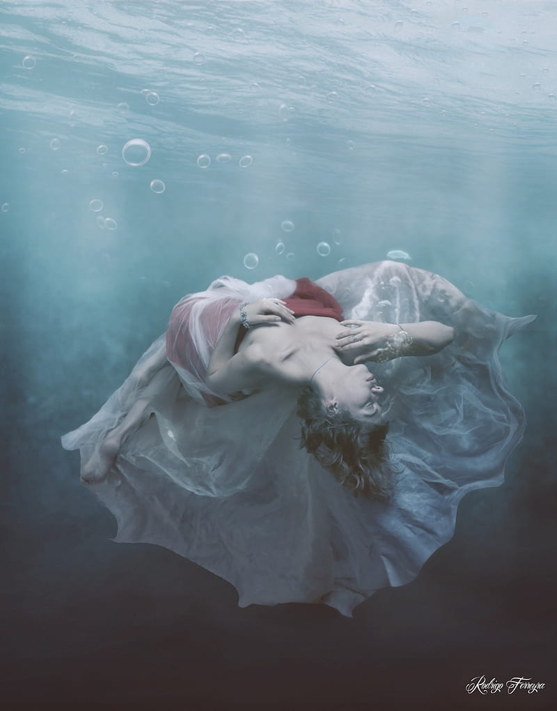 underwater, fantasy girl, women, , Rodrigo Ferreyra, HD phone wallpaper