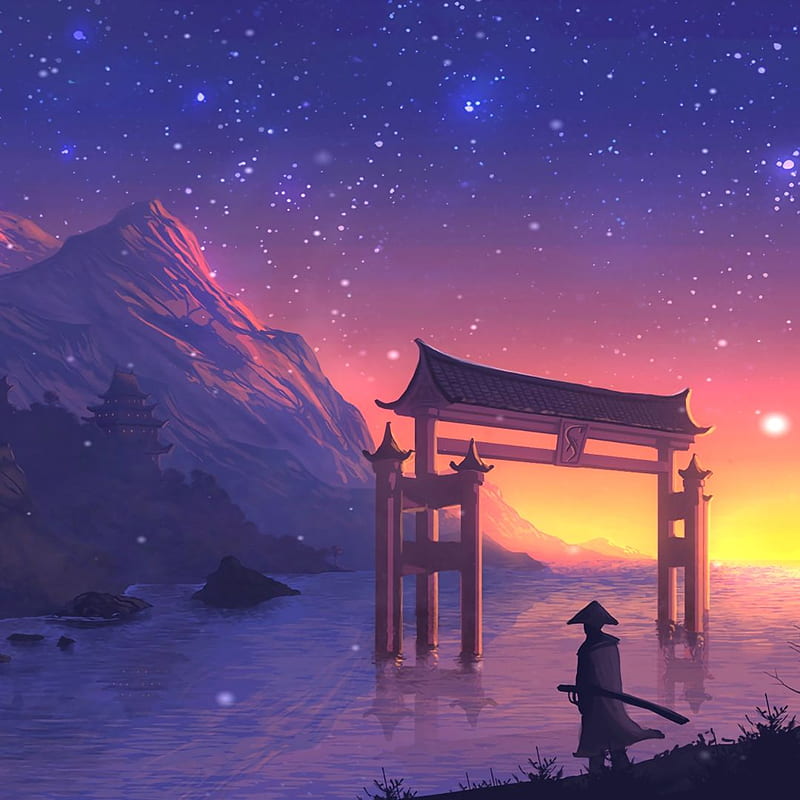 Steam Workshop::Japan Landscape Anime, 1080X1080 Japanese, HD phone wallpaper