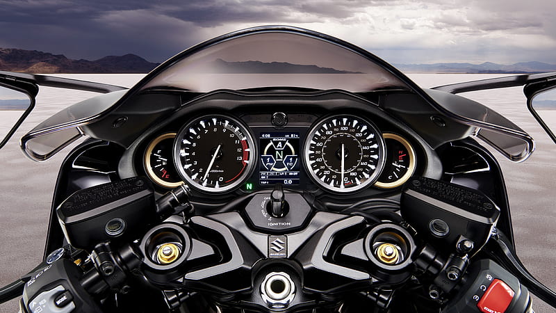 Suzuki Hayabusa, bike's speedometer, HD wallpaper