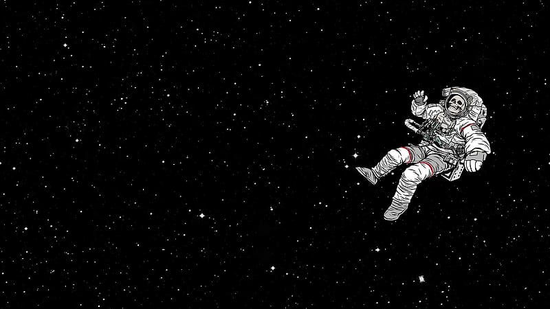 Space, Sci Fi, Skull, Space Suit, Astronaut, HD wallpaper