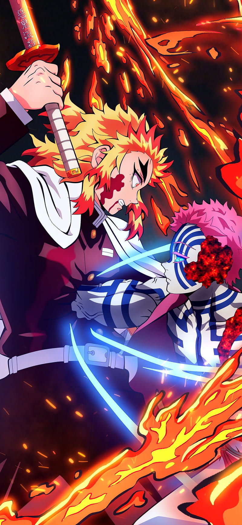Rengoku Anime Ball Demon Slayer Dragon Man Men One Remix Super Hd Phone Wallpaper Peakpx