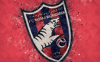 Sanat Naft Abadan FC Iranian football club, geometric art, logo, creative  emblem, HD wallpaper