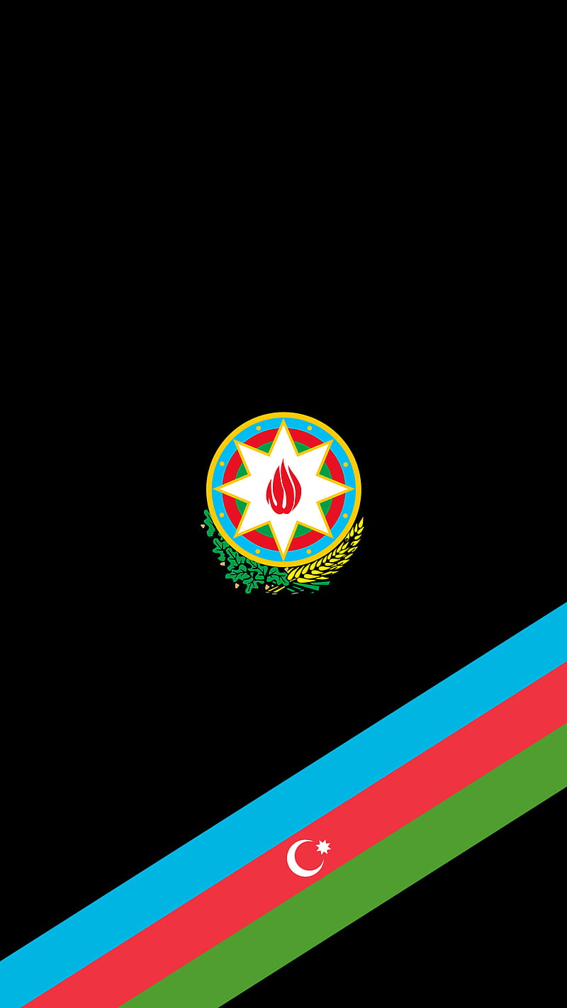 Bayraq Gerb, arma, azerbaijan, azerbaycan, baku, flag, emblem, flag, islam, turk, HD phone wallpaper