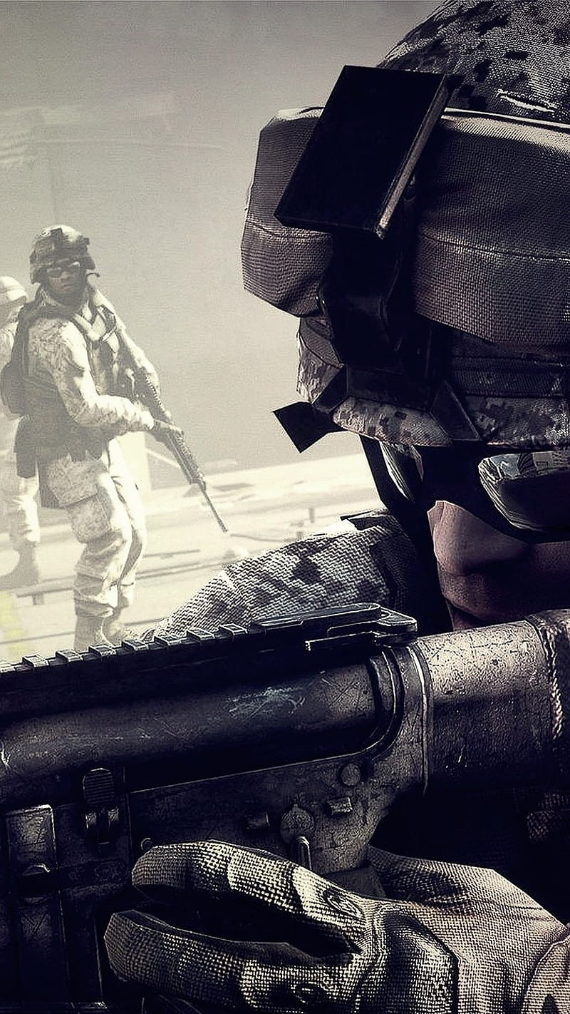 Battlefield, game, guns, guerra, HD phone wallpaper