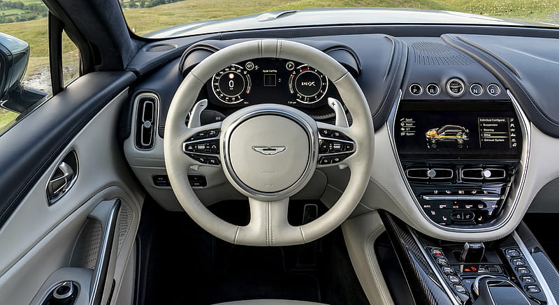 2021 Aston Martin DBX Stirling Green - Interior, Cockpit , car, HD wallpaper