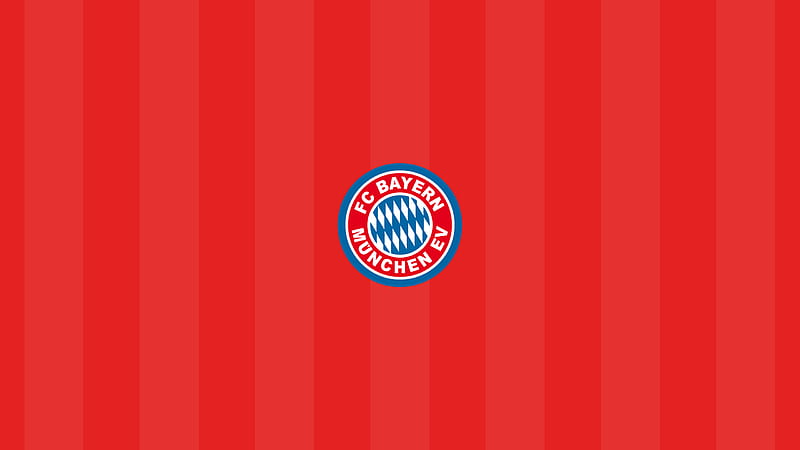Crest Emblem Logo Soccer Symbol Red Background FC Bayern Munich, HD wallpaper