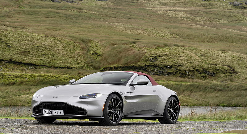 2021 Aston Martin Vantage Roadster (Color: Spirit Silver) - Front Three-Quarter , car, HD wallpaper 2021 Aston Martin Vantage Roadster (Color: Spirit Silver) - Front Three-Quarter , car, HD wallpaper