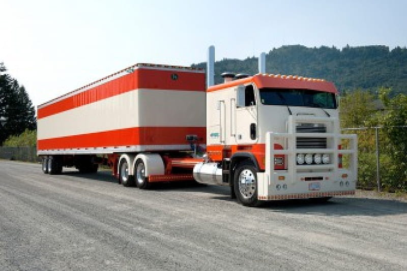 Freighterliber Cabover, frighterliner, truck, cagover, big rig, HD wallpaper