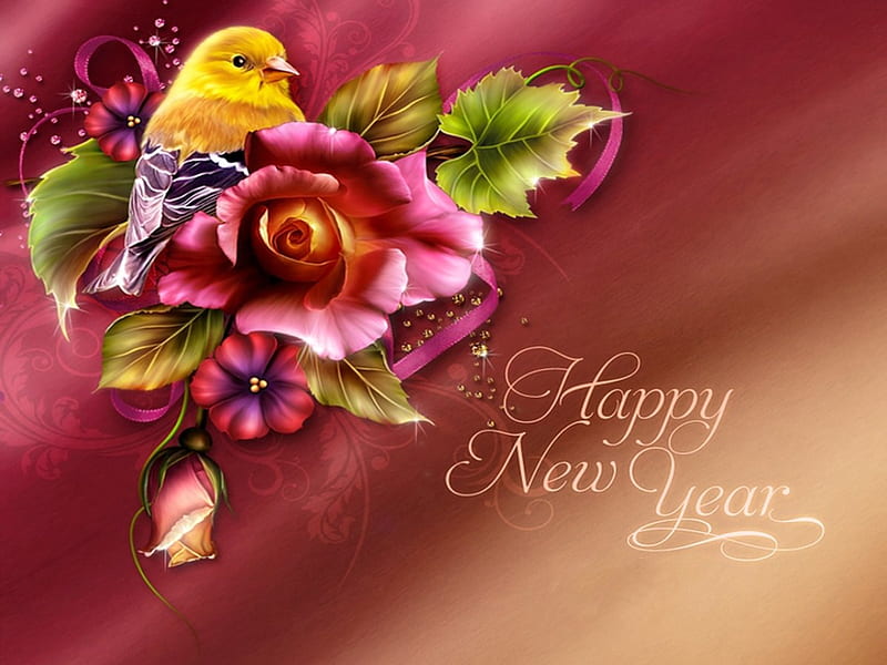 Happy New Year!, colorful, art, holiday, background, bonito, new year, happy,  HD wallpaper | Peakpx