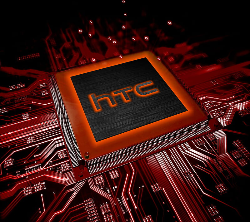 HTC red chip, device, HD wallpaper