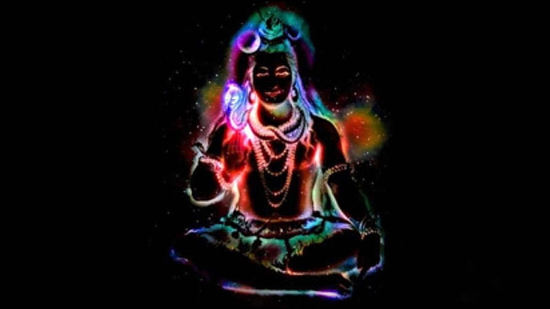 Adi Yogi Meditating Dark wallpaper, Lord shiva hindu god, chakra  activation, spiritual cosmic energy from the space, enlightenment with the  yoga technique Stock Photo | Adobe Stock
