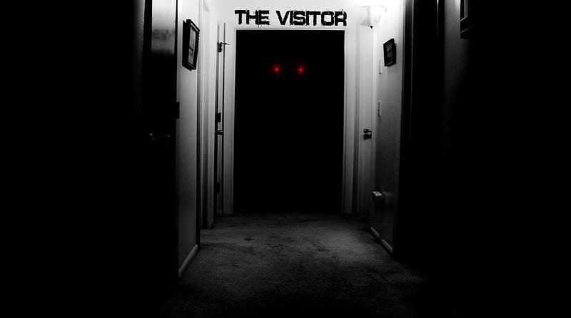 The Visitor, terror, black, horror, pg, HD wallpaper