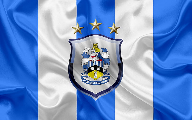 Huddersfield Town, Premier League, football, Huddersfield, UK, England, Huddersfield emblem, logo, English football club, HD wallpaper