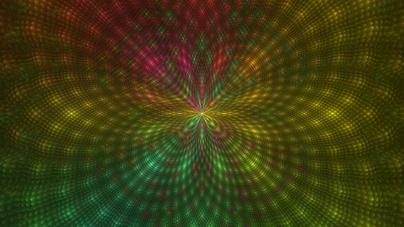 Scattering Colorful Fractal Trippy, HD wallpaper