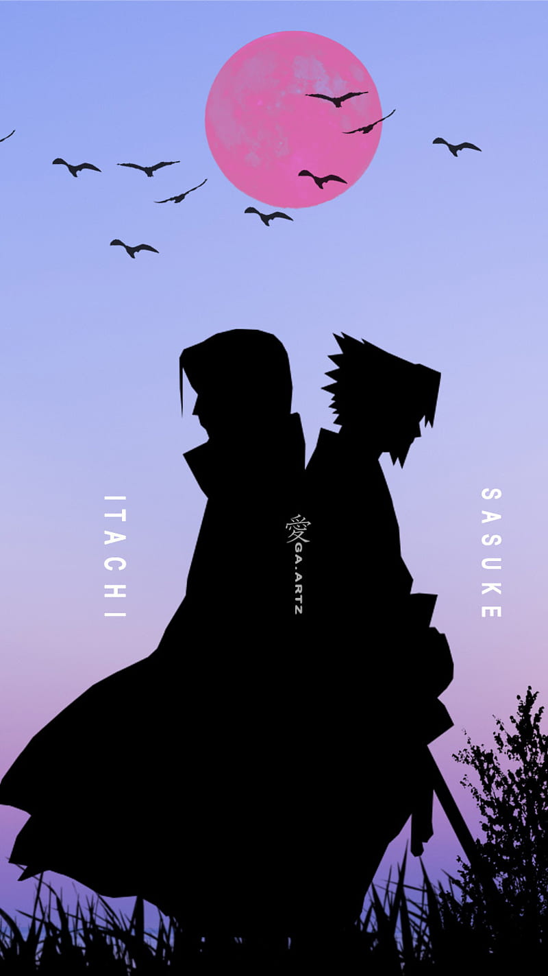 Itachi x sasuke, anime, naruto, naruto shippuden, otaku, shonen, uchiha, weeb, HD phone wallpaper