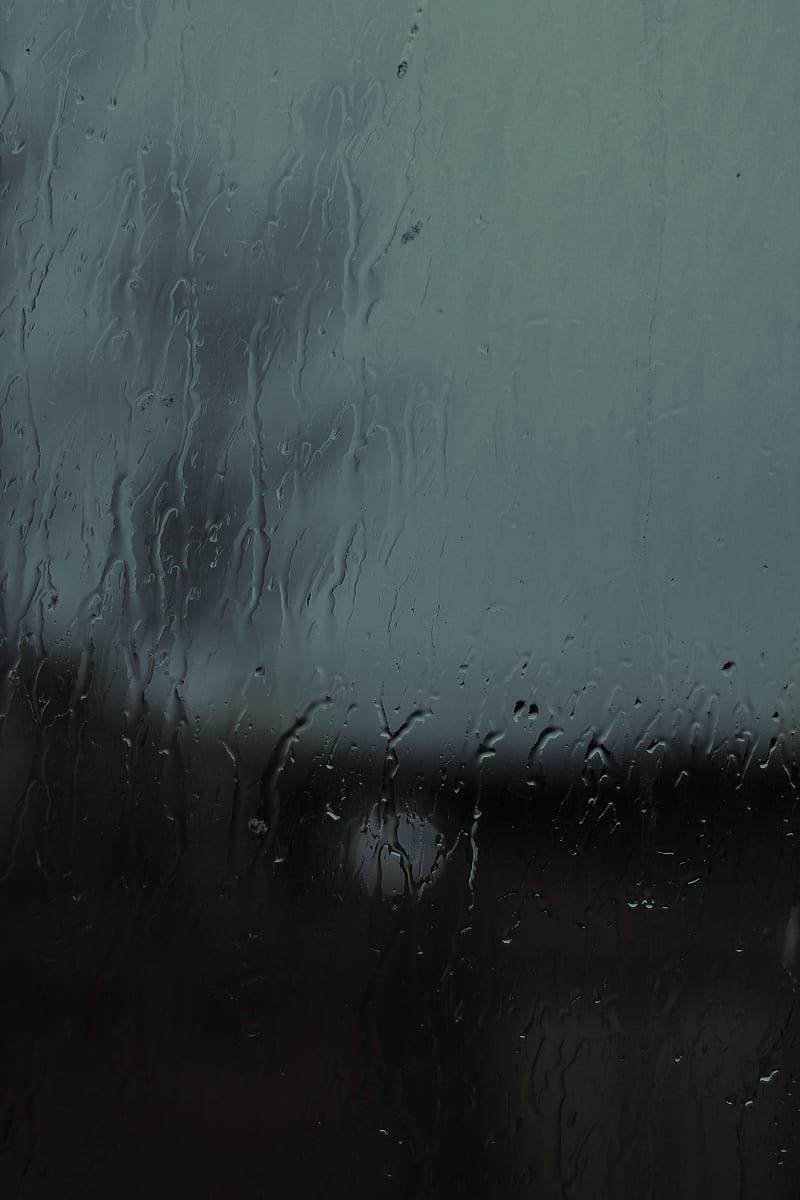 glass, drops, gloomy, HD phone wallpaper