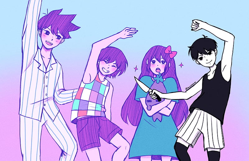 Video Game, OMORI, Omori (Character), Aubrey (Omori), Kel (Omori), Hero (Omori), Boy, Girl, HD wallpaper
