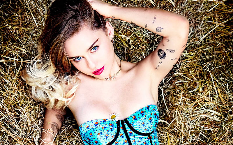 Miley Cyrus, american singer, 2017, Cosmopolitan, Hollywood, HD wallpaper
