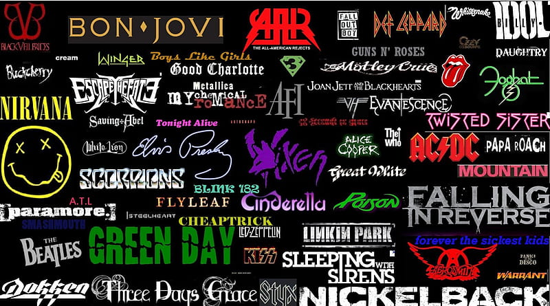 Rock in Generations, rock, music, rock bands, 90s, names, bands, rock n roll, people, 80s, rocker, HD wallpaper