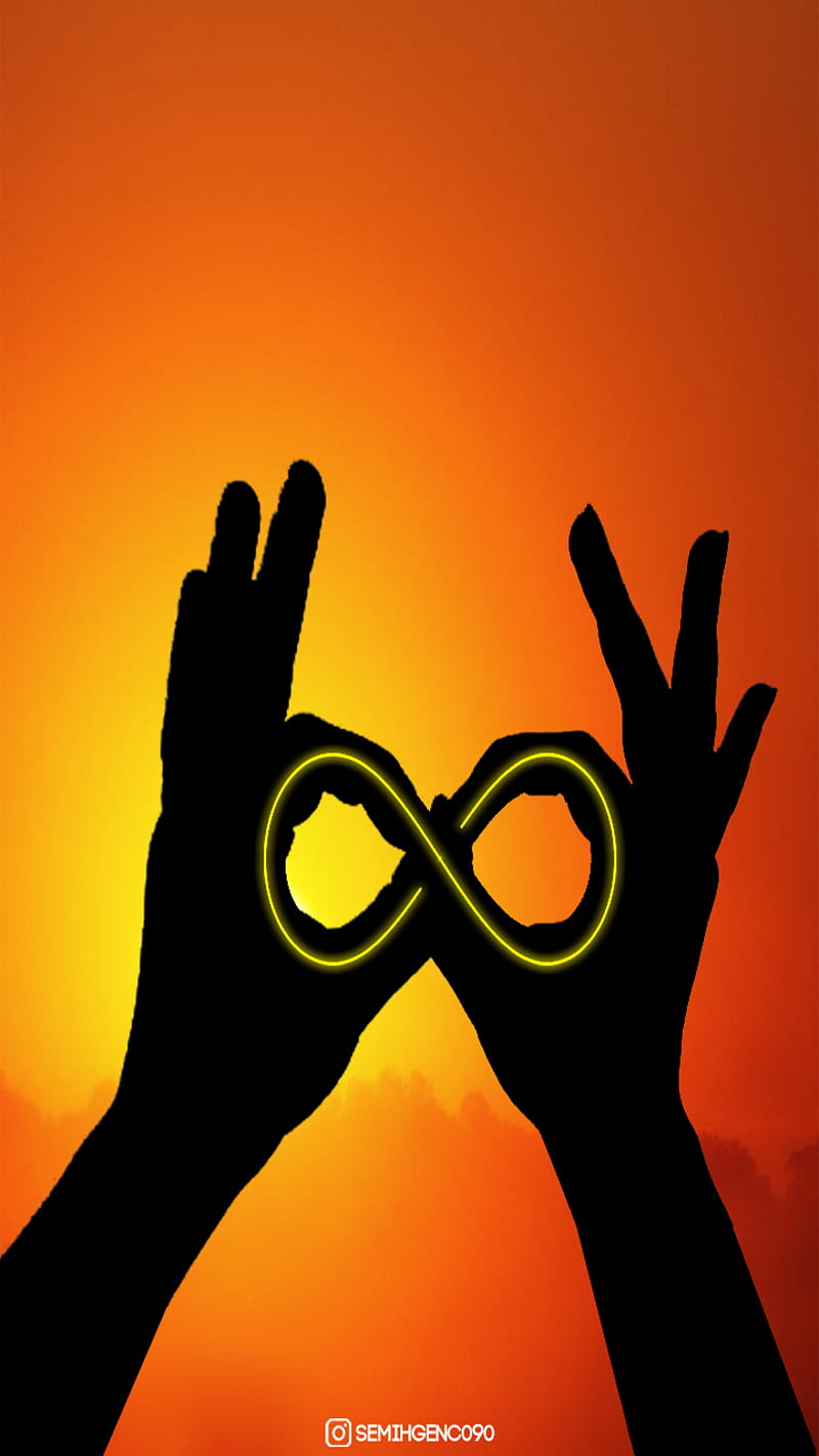 Infinity, art, graphic design, infinity sign, love, nice , sky, sunset, tasarim, HD phone wallpaper