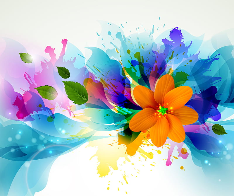 Abstract Flowers, abstract, flowers, petal, HD wallpaper