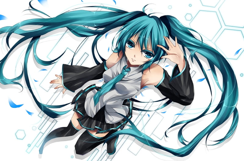 Hatsune Miku, pretty, nice, anime, aqua, beauty, anime girl, vocaloids ...