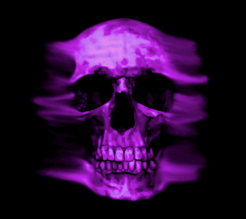 Purple Skull, purple, skull, HD wallpaper